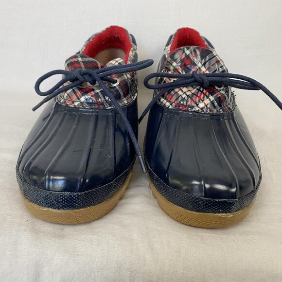 Sperry Top-Sider Duck Boots Womens 11 Tartan Plaid Waterproof Rubber STS90712 - Picture 3 of 13
